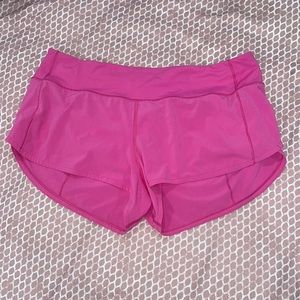 Speed up lululemon shorts sonic pink